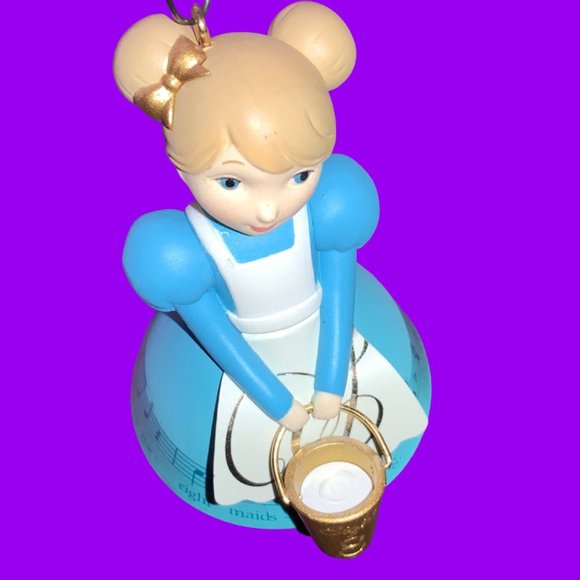 Hallmark Twelve Days of Christmas Eight Maids A Milking #8 Ornament 2018 - Picture 4 of 10